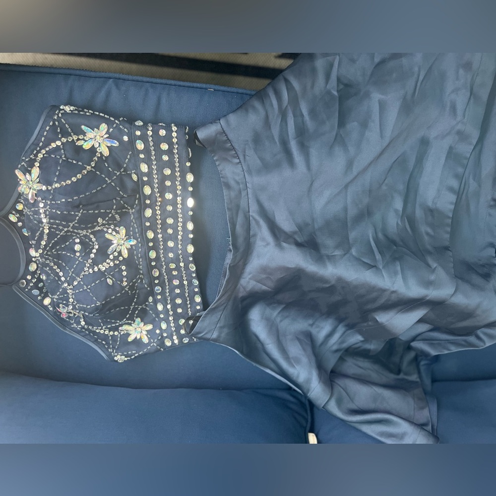 Crystals Navy Blue EUC.